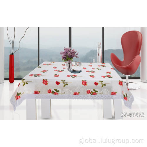 Peva Tablecloth Waterproof Printed Disposable PEVA Tablecloth Supplier